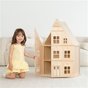 Classic World Flemish Dream House – suuri puinen nukketalo-7
