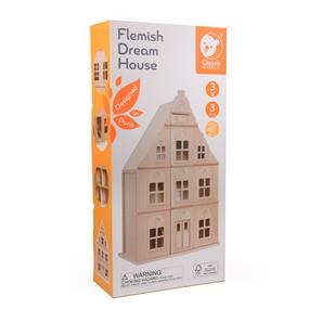 Classic World Flemish Dream House – suuri puinen nukketalo-8