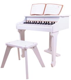 Classic World Grand Piano lapsille, Valkoinen (alkaen 36 kk)