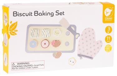 Classic World leipomissetti - Puinen leikkiruoka (alkaen 36kk)-4