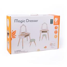 Classic World Magic -meikkipöytä ja puujakkara-2