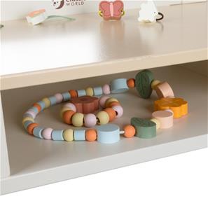 Classic World Magic -meikkipöytä ja puujakkara-4