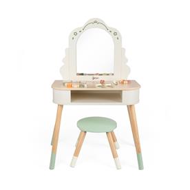 Classic World Magic -meikkipöytä ja puujakkara-7