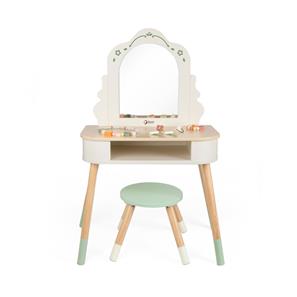 Classic World Magic -meikkipöytä ja puujakkara-7
