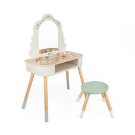 Classic World Magic -meikkipöytä ja puujakkara-8