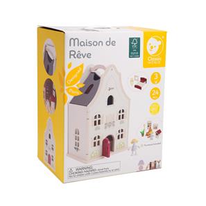 Classic World Maison de Reve -puinen nukkekoti lisävarusteineen-9