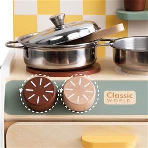 Classic World Mini puinen leikkikeittiö lapsille (alkaen 3v)-5