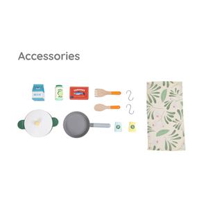 Classic World Natural Puinen leikkikeittiö lapsille-5