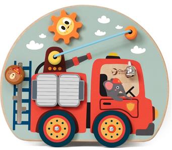 Classic World Puinen aktiviteettilauta - paloauto (alkaen 12 kk)