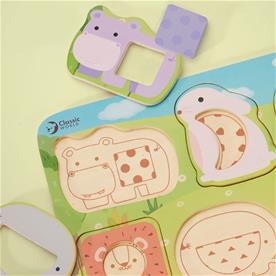 Classic World puinen eläinpalapeli (+12 kk)-3