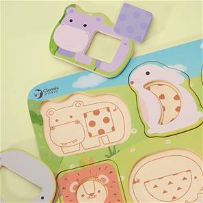 Classic World puinen eläinpalapeli (+12 kk)-3