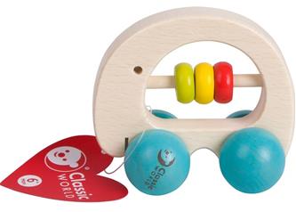 Classic World puinen elefanttihelistin (alkaen 6 kk)