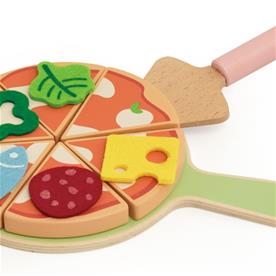 Classic World puinen leikkipizzauuni-4