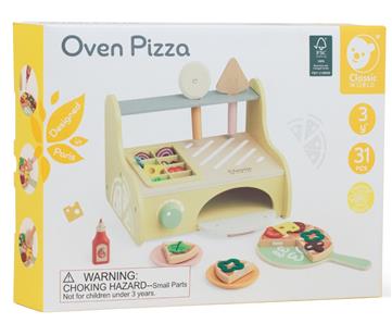 Classic World puinen leikkipizzauuni-7