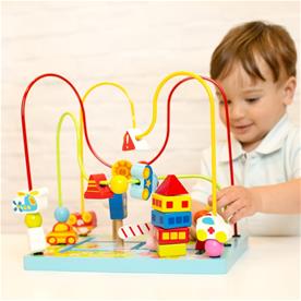 Classic World puinen liikenne -helmilabyrintti (alkaen 18 kk)-4