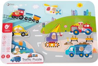 Classic World puinen liikennepalapeli (+18 kk)