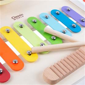 Classic World puinen musiikkipöytä lapsille (alkaen 36 kk)-5