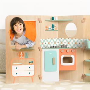 Classic World puinen My little home leikkikeittiö/leikkinurkkaus -3