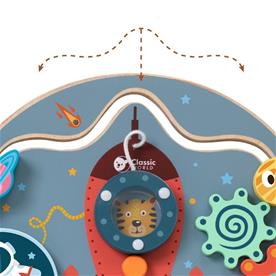 Classic World puinen rakettiaktiviteettilauta (alkaen 12 kk)-2