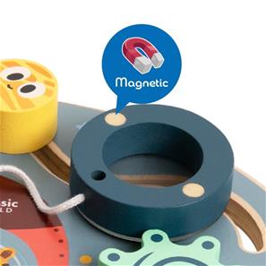 Classic World puinen rakettiaktiviteettilauta (alkaen 12 kk)-4