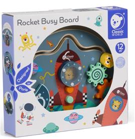Classic World puinen rakettiaktiviteettilauta (alkaen 12 kk)-6