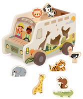 Classic World Puinen safariauto eläimillä (alkaen 18 kk)