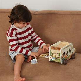 Classic World Puinen safariauto eläimillä (alkaen 18 kk)-7