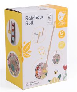 Classic World puinen sateenkaarirullalelu (alkaen 12 kk)-2