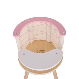 Classic World puinen syöttötuoli nukelle-3