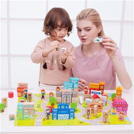 Classic World Puiset rakennuspalikat - Kaupunki (alkaen 18 kk)-4