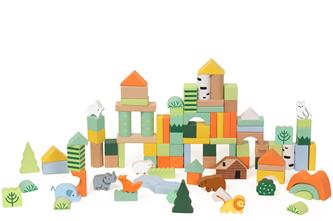 Classic World Puiset rakennuspalikat - Metsä, 100 kpl (alkaen 18 kk)