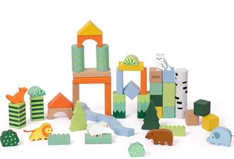 Classic World Puiset rakennuspalikat - Metsä, 50 kpl (18 kk alkaen)