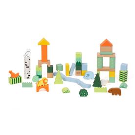 Classic World Puiset rakennuspalikat - Metsä, 50 kpl (18 kk alkaen)-4