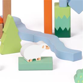 Classic World Puiset rakennuspalikat - Metsä, 50 kpl (18 kk alkaen)-6