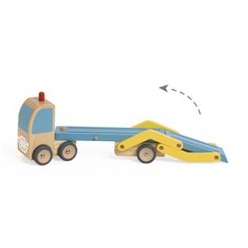 Classic World -puulelut -  hinausauto, jossa on 3 autoa-7