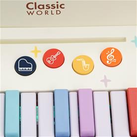 Classic World Rainbow lasten piano valolla (3-vuotiaista alkaen)-3
