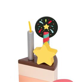 Classic World Suklaakakku puinen leikkiruoka (24+ kk)-5