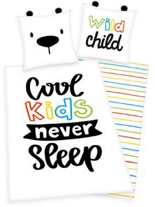 'Cool Kids Never Sleep'  Vuodevaatteet - 100 prosenttia puuvillaa