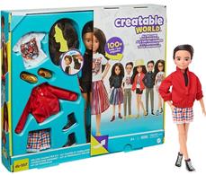 Creatable World Deluxe -nukke - kastanjanruskeat hiukset