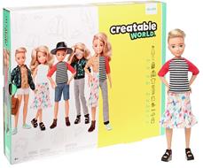 Creatable World Deluxe -nukke -  vaaleat aaltoilevat hiukset