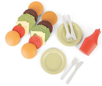 Dantoy BIO muovinen hampurilaissetti 19 osaa-2