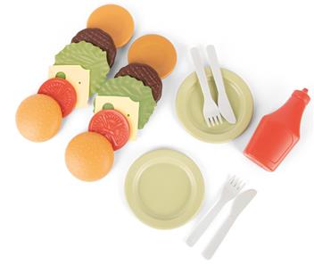 Dantoy BIO muovinen hampurilaissetti 19 osaa-2