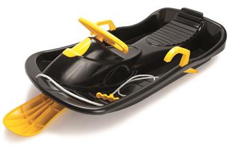 Dantoy Pulkka ohjauspyörällä 94 cm lapsille, musta