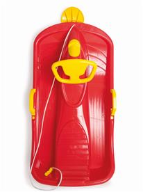 Dantoy Pulkka ohjauspyörällä 94 cm lapsille, punainen-2