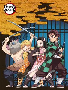 Demon Slayer -fleecepeitto - 130 x 170 cm malli 2