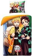 Demon Slayer vuodevaatteet (malli 5) - 100 prosenttia puuvillaa.