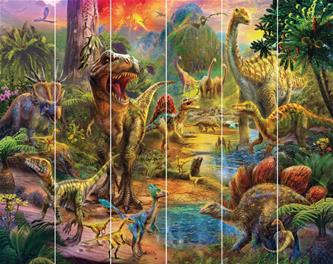 Dinosaurus maisema tapetti 243 x 305 cm-2