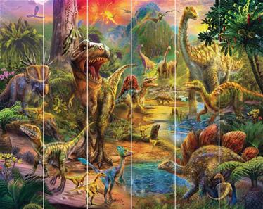 Dinosaurus maisema tapetti 243 x 305 cm-2