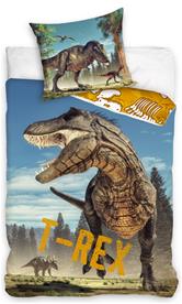 Dinosaurus ''T-REX'' vuodevaatteet 135 x 200, 100 prosenttia puuvillaa.