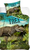 Dinosaurus T-REX vuodevaatteet 140 x 200, 100 prosenttia puuvillaa.